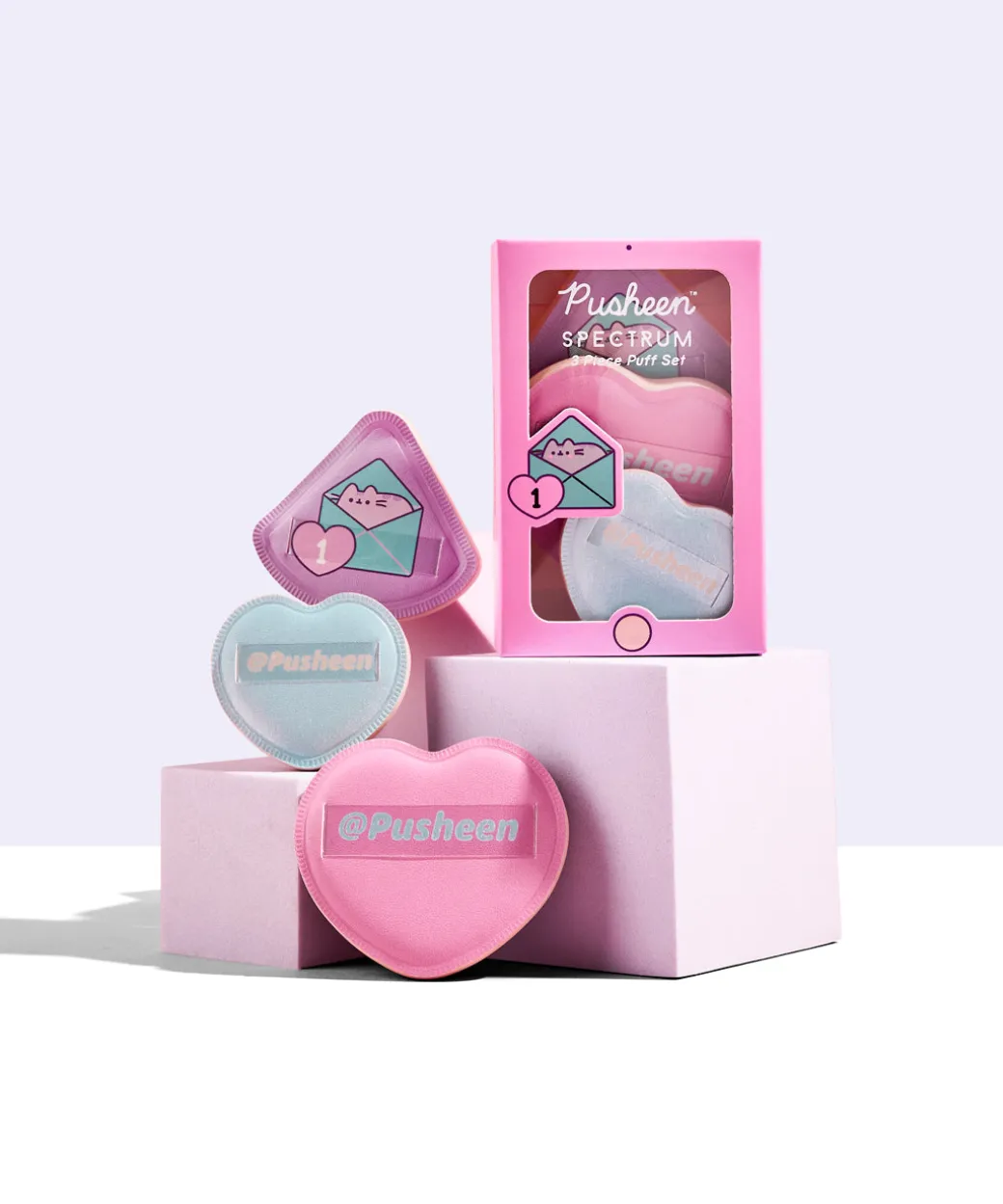 Pusheen Gaming 3-Piece Makeup Puffs Set