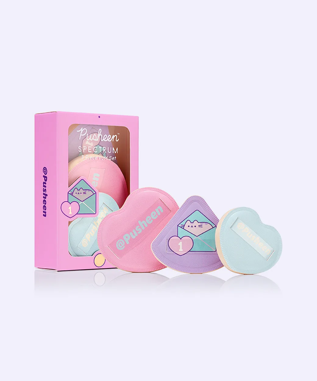 Pusheen Gaming 3-Piece Makeup Puffs Set
