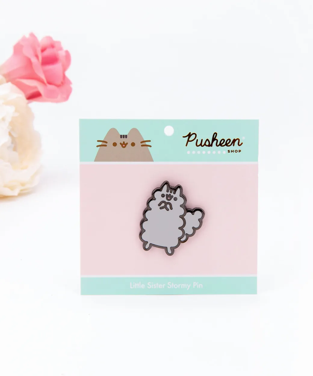 Pusheen Little Sister Stormy Pin