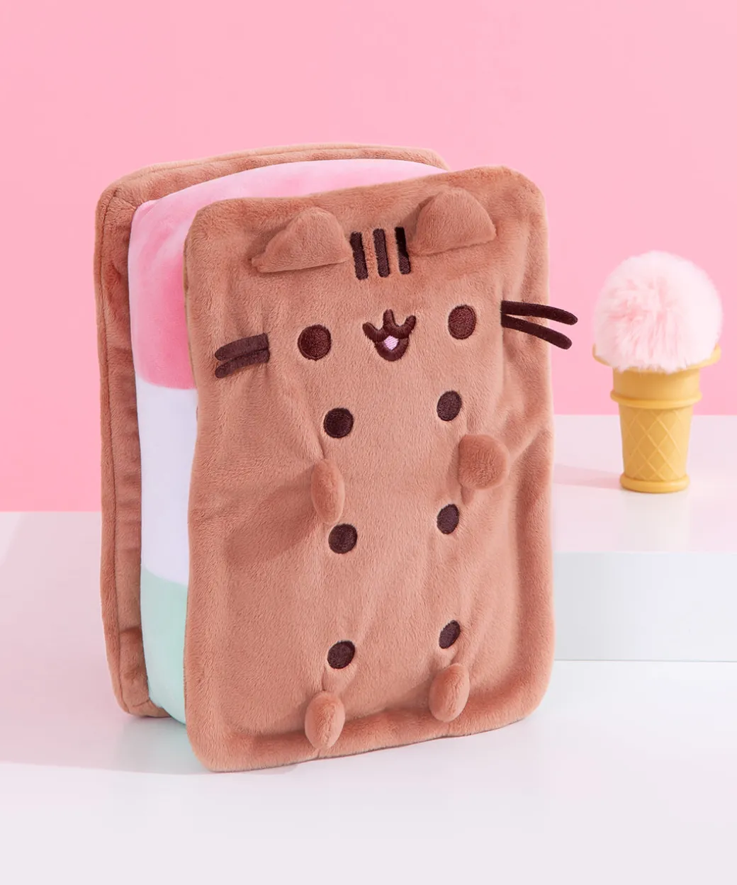 Pusheen Neapolitan Ice Cream Sandwich Squisheen Plush