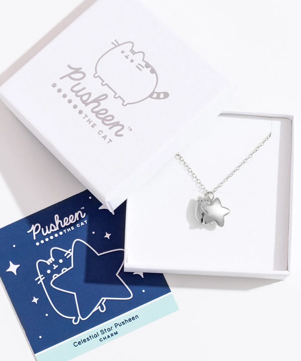 Pusheen Celestial Star Charm Necklace