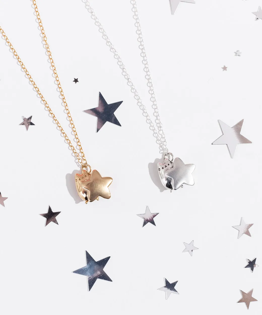 Pusheen Celestial Star Charm Necklace