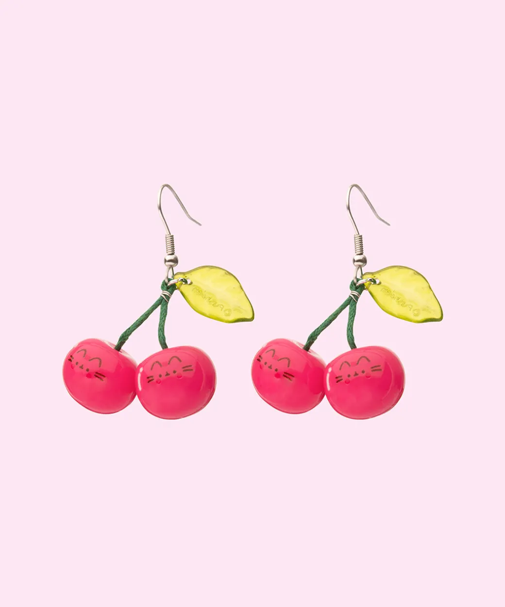 Pusheen Fruits Cherry Dangle Earrings