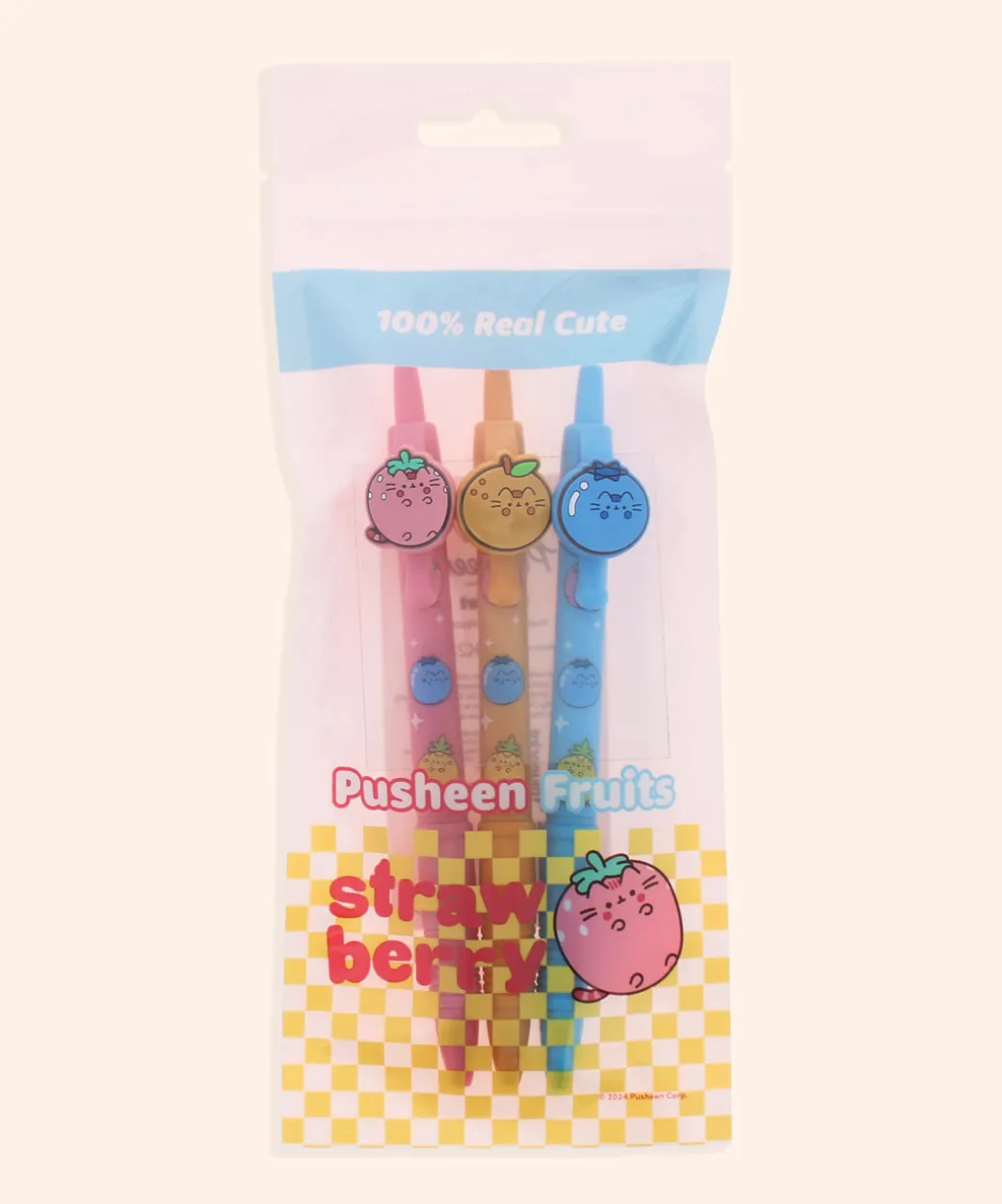 Pusheen Fruits 3-Pen Set
