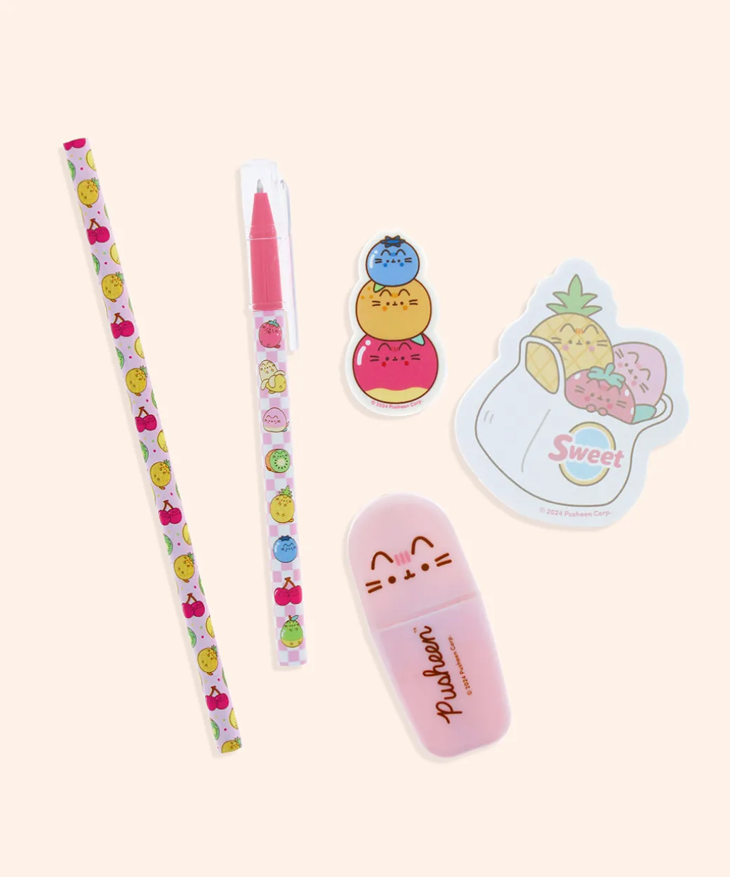 Pusheen Fruits Stationery Set