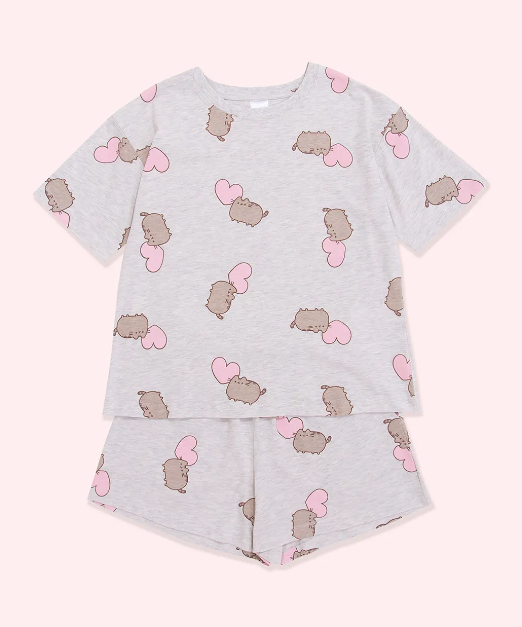 pusheen_hearts_pajama_set_2.webp Pusheen Hearts Pajama Set