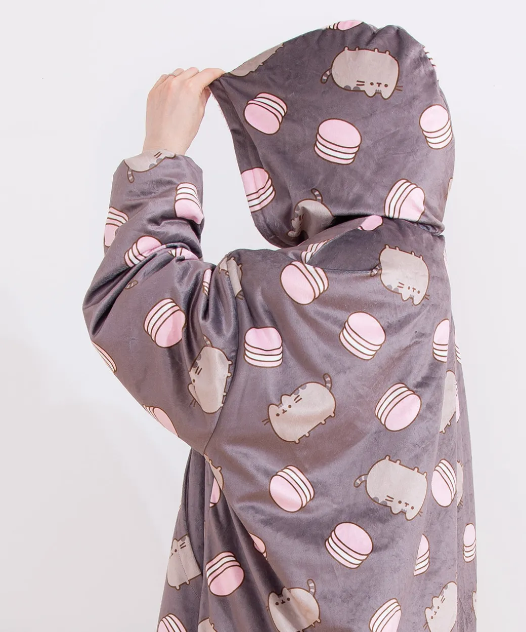 Pusheen Macaron Wearable Blanket Hoodie