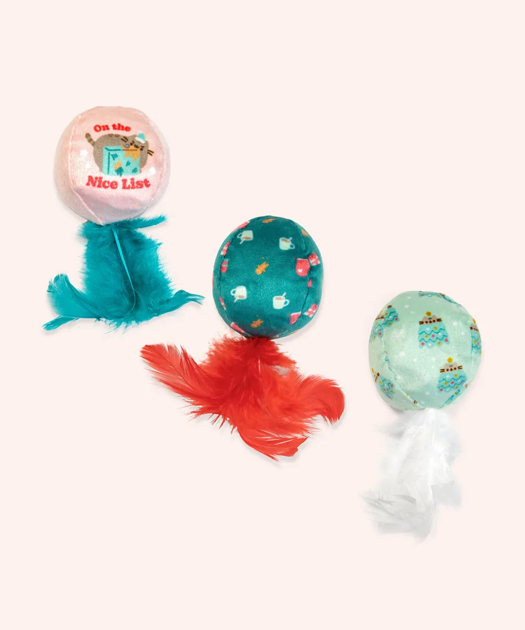 Pusheen Pet Holiday Crinkle Ball Toys
