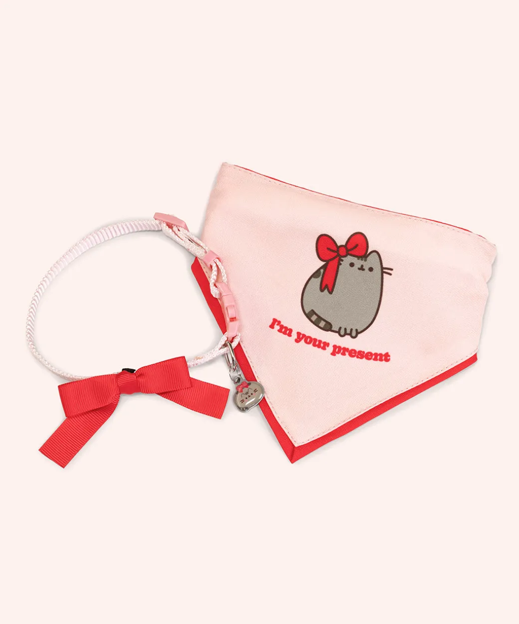 Pusheen Pet Present Collar & Bandana Set