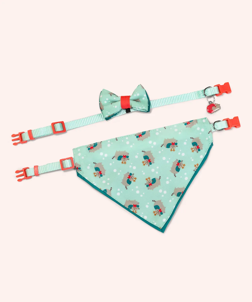 Pusheen Pet Reindeer Collar & Bandana Set