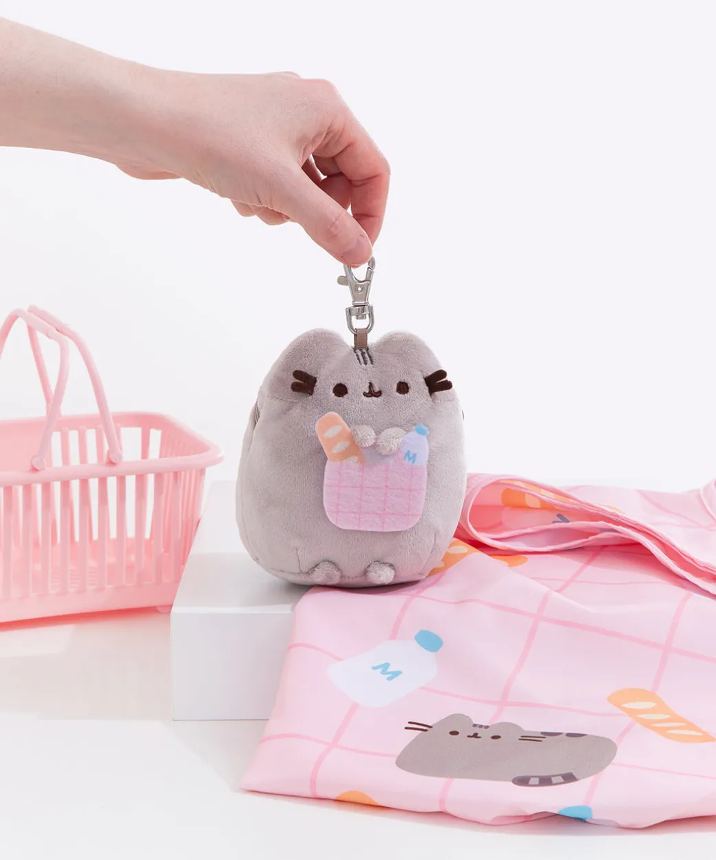 pusheen_reusable_bag_keychain_plush_3.webp Pusheen Reusable Bag Keychain Plush