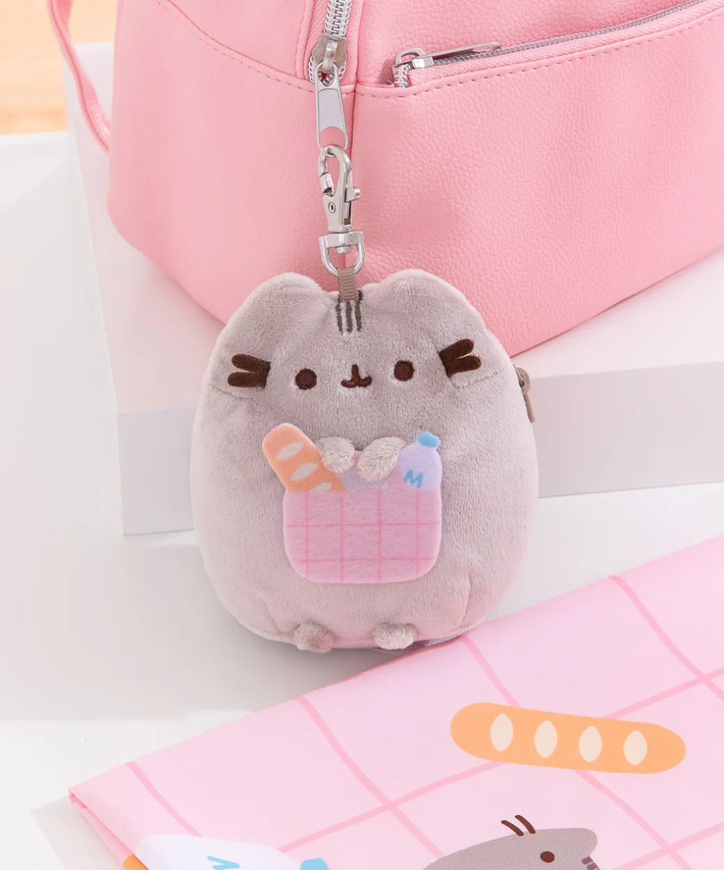 pusheen_reusable_bag_keychain_plush_6.webp Pusheen Reusable Bag Keychain Plush