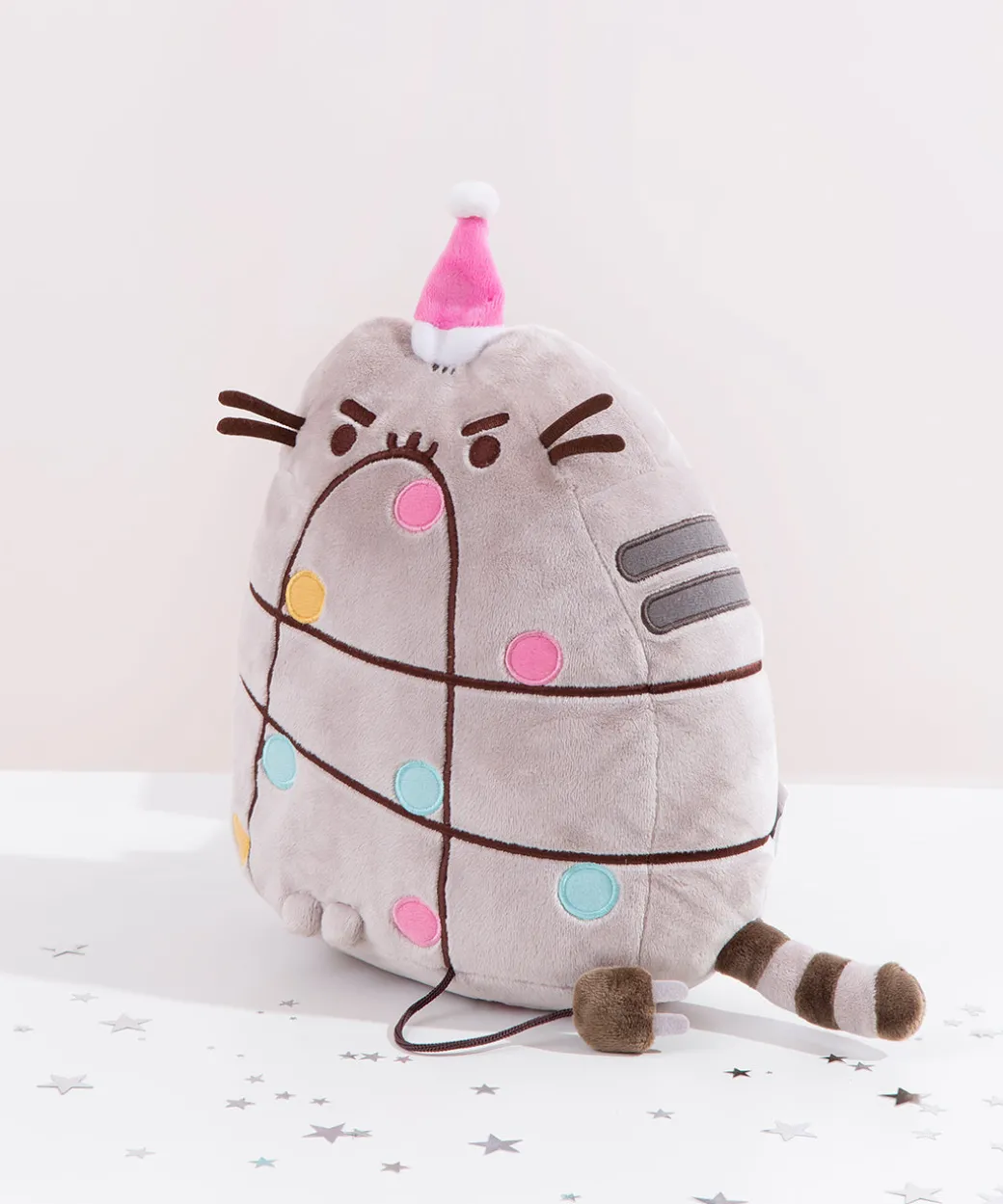 Pusheen with Christmas Lights