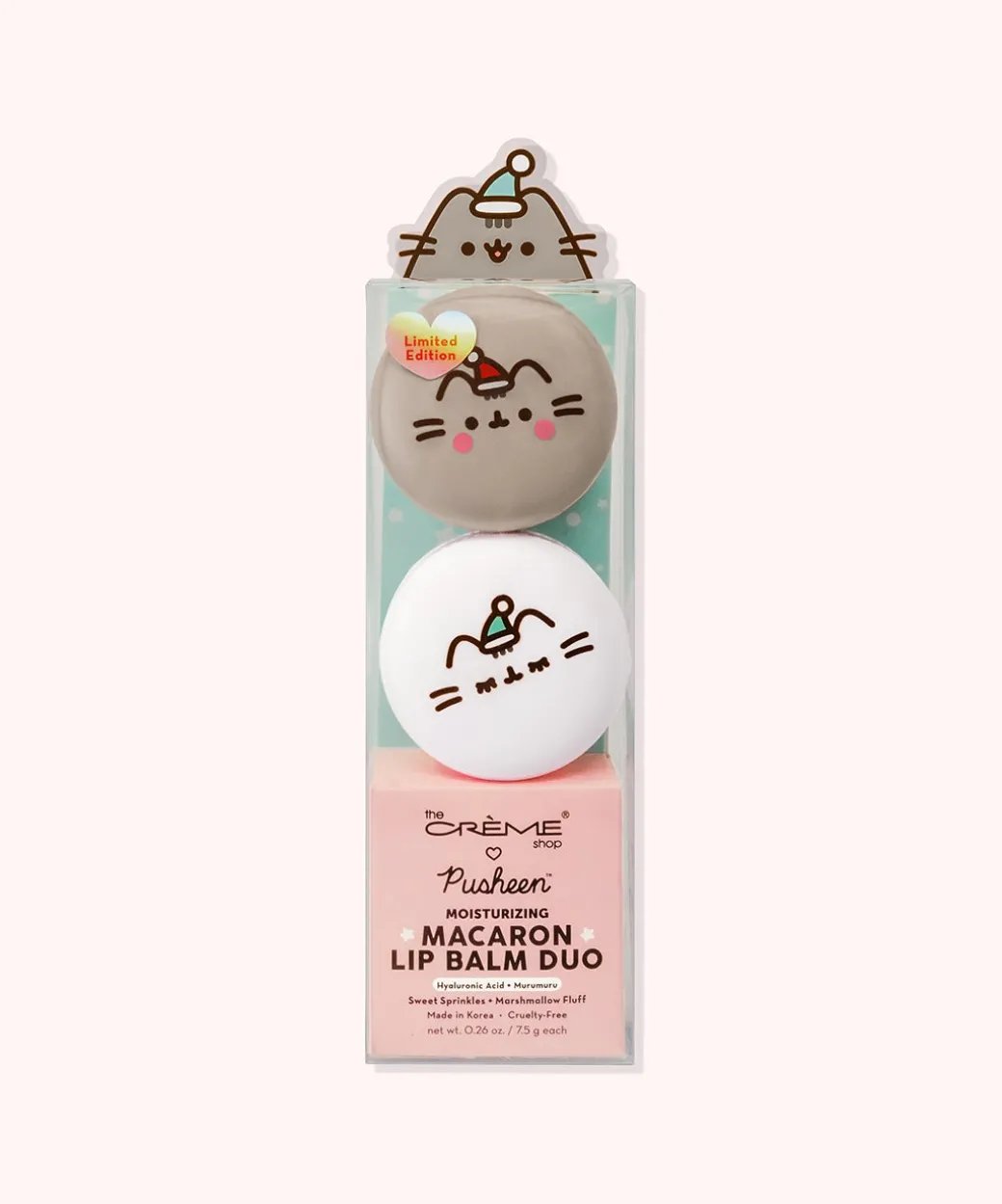Pusheen The Crème Shop x Holiday Macaron Lip Balm Duo