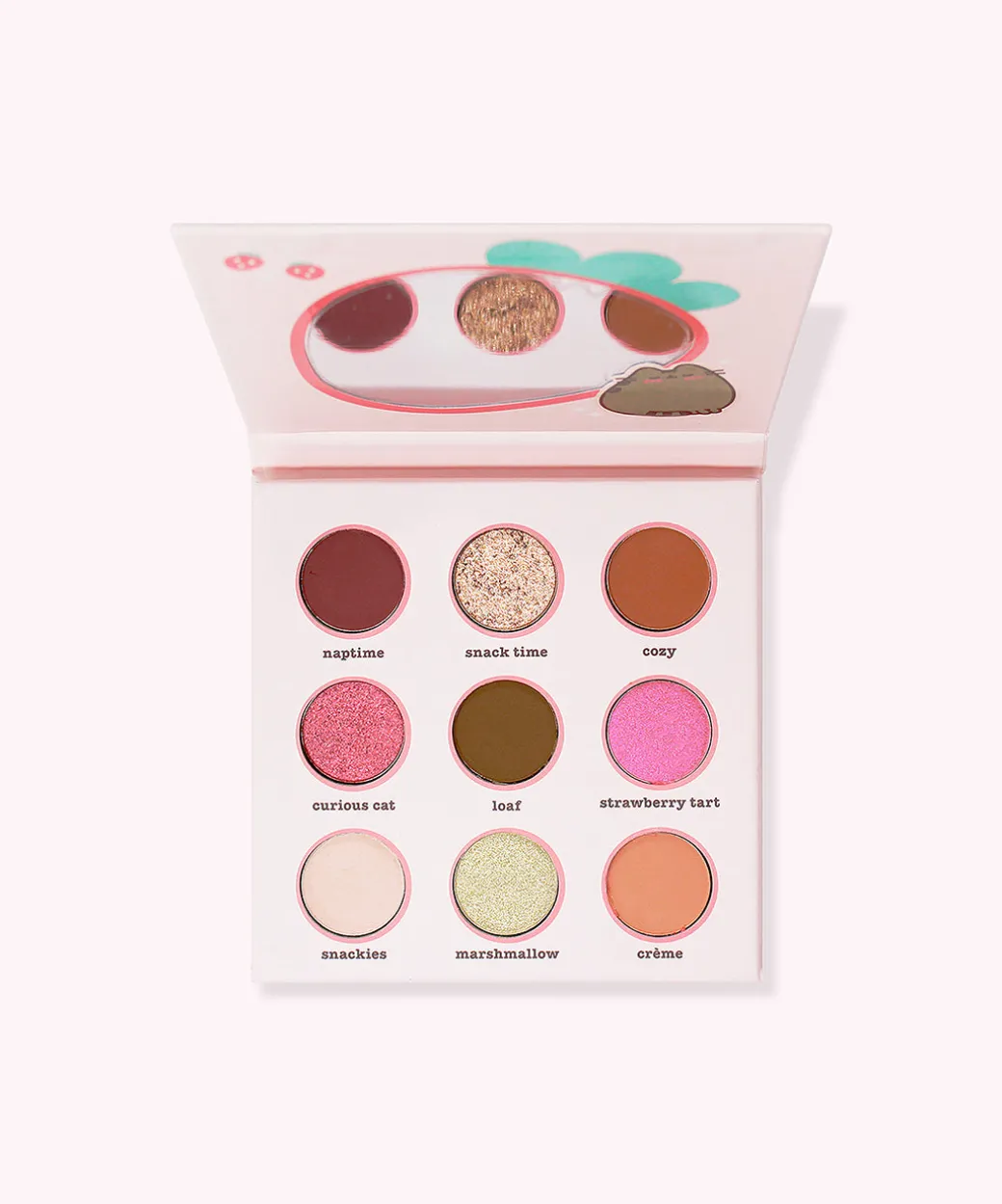 Pusheen The Crème Shop x Strawberry 9-Color Eyeshadow Palette