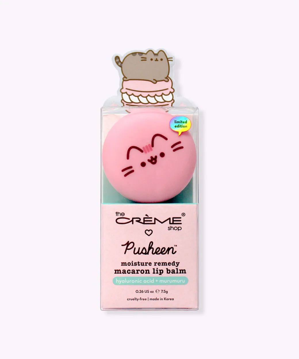 the_crme_shop_x_pusheen_strawberry_macaron_lip_balm_2.webp Pusheen The Crème Shop x Strawberry Macaron Lip Balm